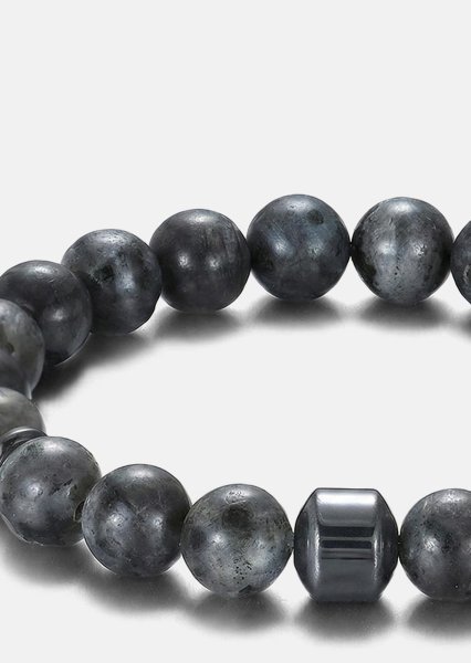 Pulsera de cuentas Obsidian Charm
