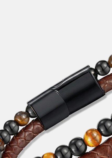 Pulsera de cuero Legacy Weave
