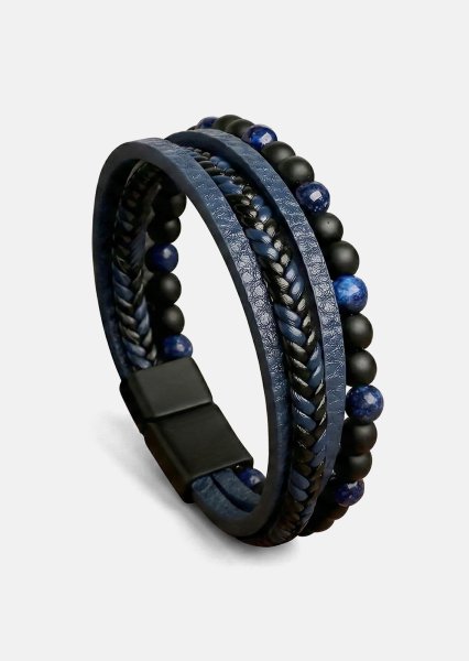 Pulsera de cuero Midnight Knot