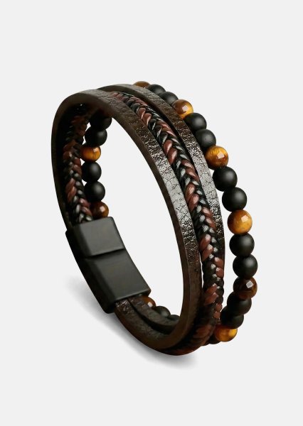Pulsera de cuero Grit Aura