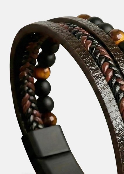 Pulsera de cuero Grit Aura