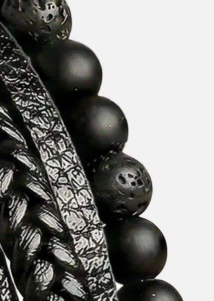 Pulsera de cuero Nightfall Bond