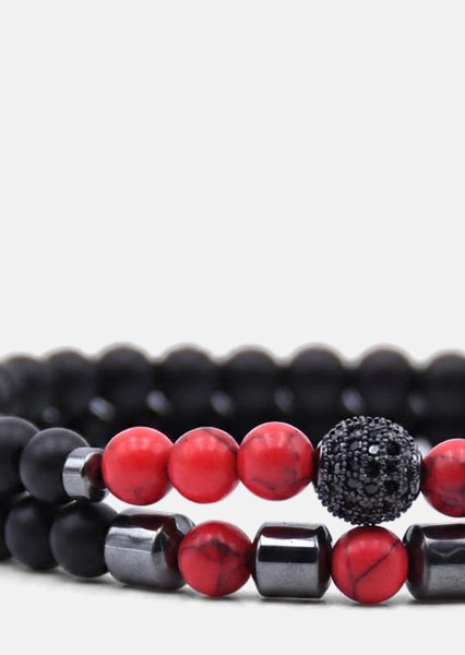 Pulsera de cuentas Crimson Valor