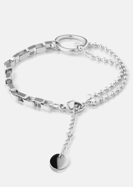 Pulsera Elysian - Chapada en plata