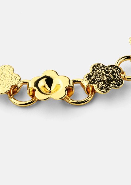 Pulsera Flora Link - 18k Chapada en oro