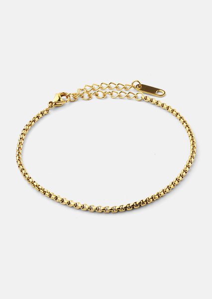 Pulsera Delicate Link - 18k Chapada en oro