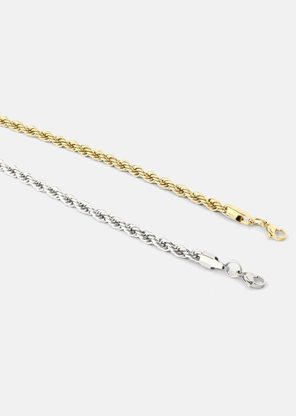 Pulsera Twisted Link- 18k Chapada en oro