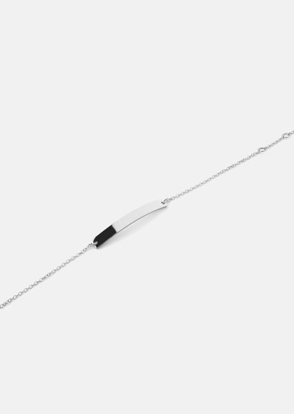 Pulsera Sleek Elegance - Chapada en plata