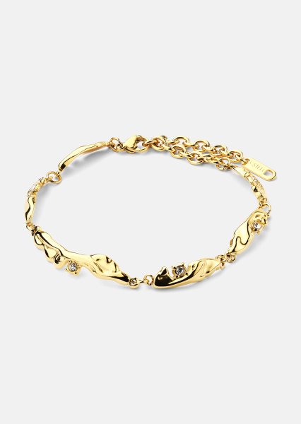 Pulsera Current - 18k Chapada en oro