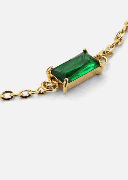 Pulsera Emeraldis - 18k Chapada en oro