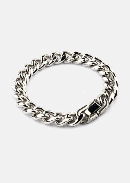Pulsera Steel Bold - Chapada en plata