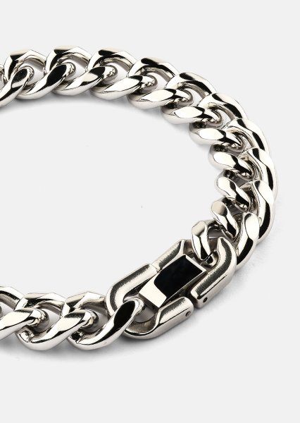 Pulsera Steel Bold - Chapada en plata