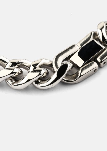 Pulsera Steel Bold - Chapada en plata