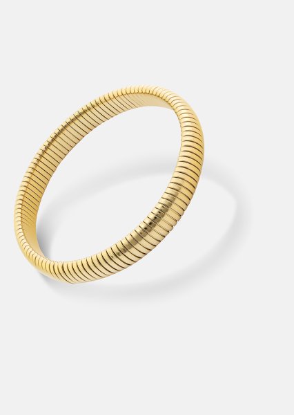 Pulsera Sculpted Coil - 18k Chapada en oro