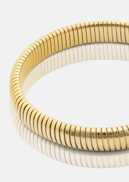 Pulsera Sculpted Coil - 18k Chapada en oro