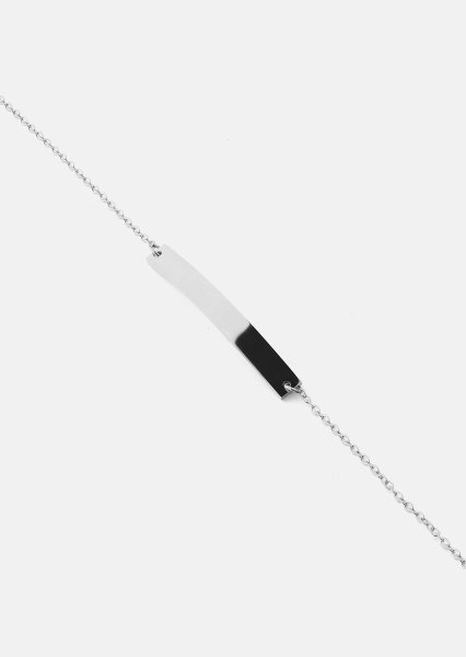 Pulsera Lineara - Chapada en plata