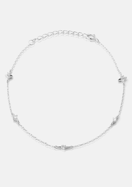 Pulsera Starlight Charm - Chapada en plata