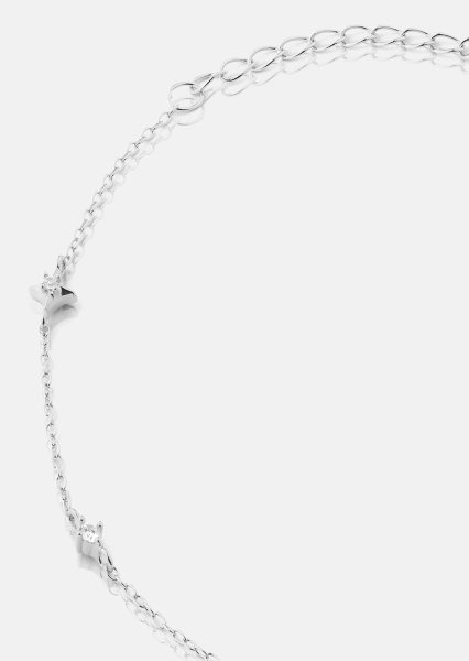 Pulsera Starlight Charm - Chapada en plata