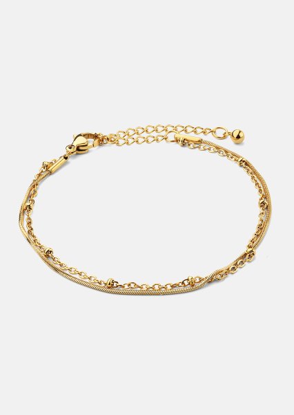 Pulsera Duo - 18k Chapada en oro