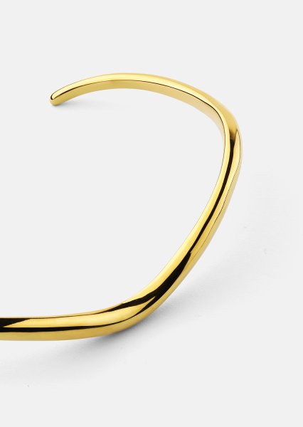 Pulsera Wave Cuff - 18k Chapada en oro