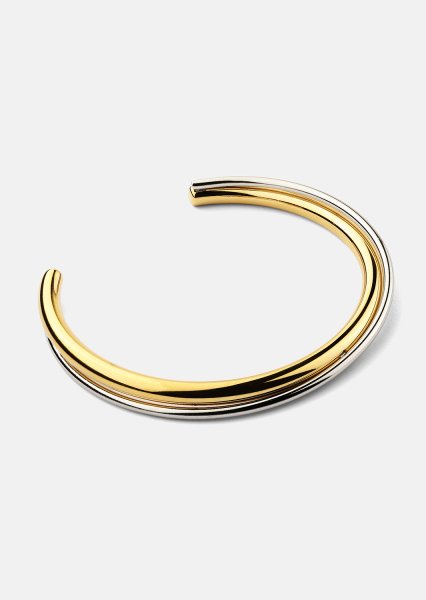 Pulsera Duo Cuff - 18k Chapada en oro