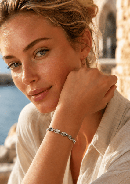 Pulsera Bold Chain – Chapada en plata