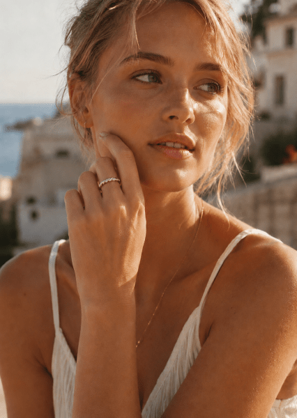 Celesta Anillo - 18k Chapado en oro