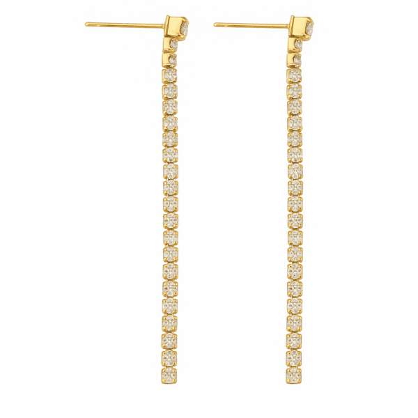 Pendiente Scala - 18k Chapado en oro