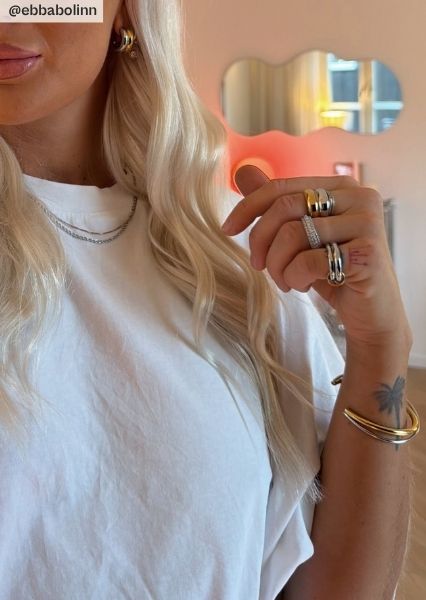 Unity Anillo - 18k Chapado en oro