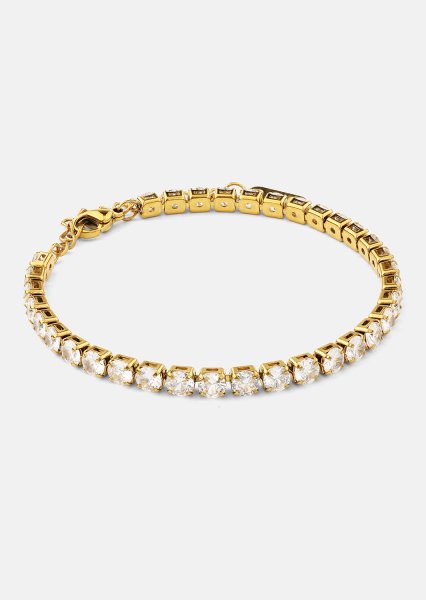 Pulsera Gloria Band 4mm - 18k Chapada en oro