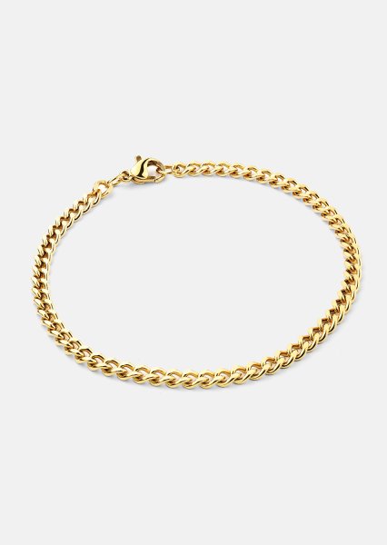 Golden Link Chain Bracelet - 18k Chapada en oro