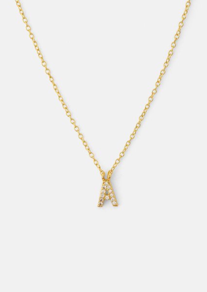 Collar Initial Letters A-N – 18k Gold Plated