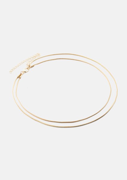 Collar Duo - 18k Chapado en oro