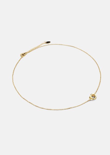 Collar Circle of Love- 18k Chapado en oro