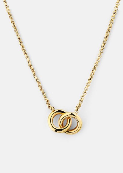 Collar Circle of Love- 18k Chapado en oro