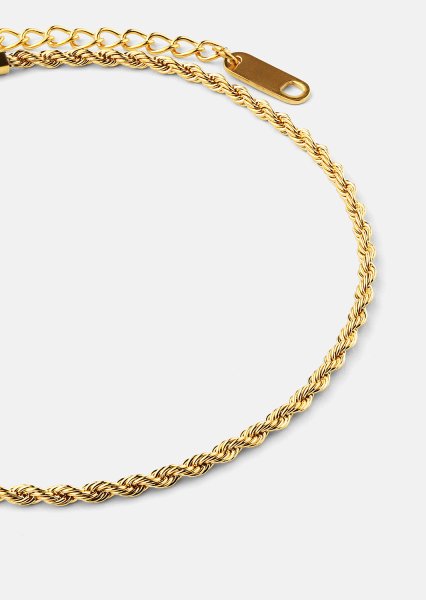 Pulsera Rope – 18k Chapada en oro