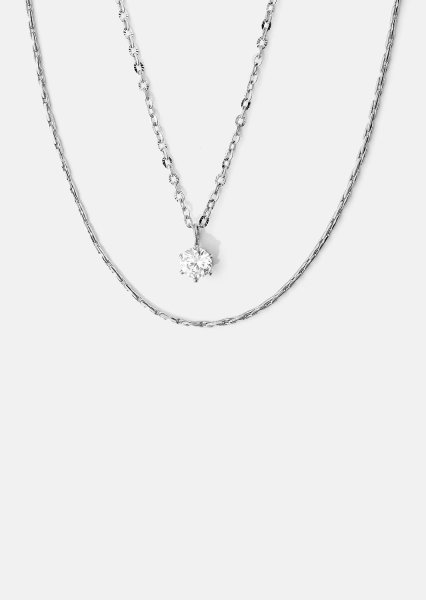 Collar Celeste – Chapado en plata