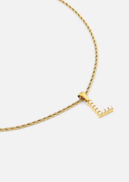 Amulet A-N Collar – 18k Chapado en oro