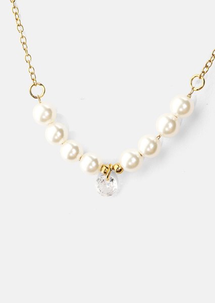 Collar Moonlet Grace - 18k Chapado en oro