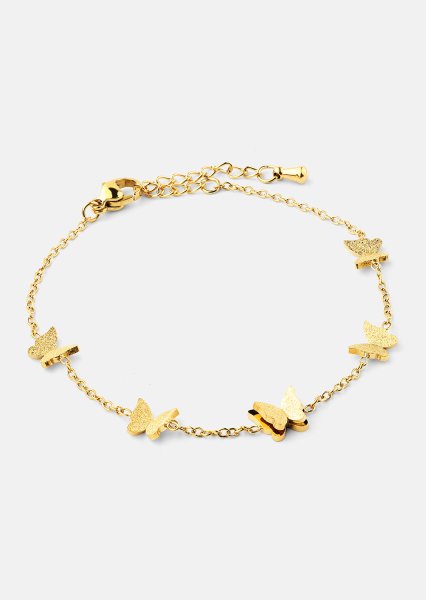 Pulsera Butterfly Dance - 18k Chapada en oro