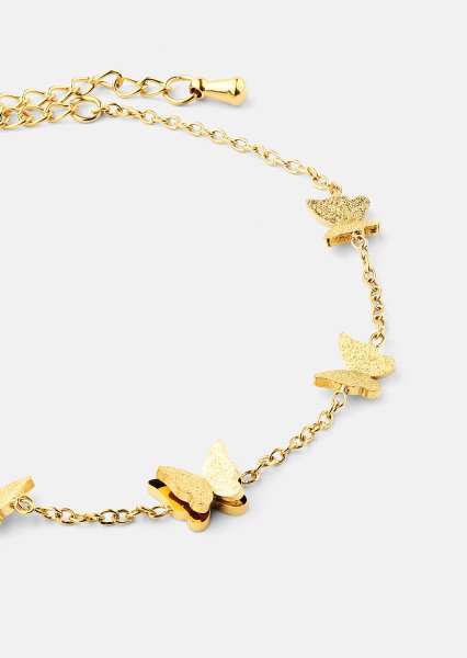 Pulsera Butterfly Dance - 18k Chapada en oro