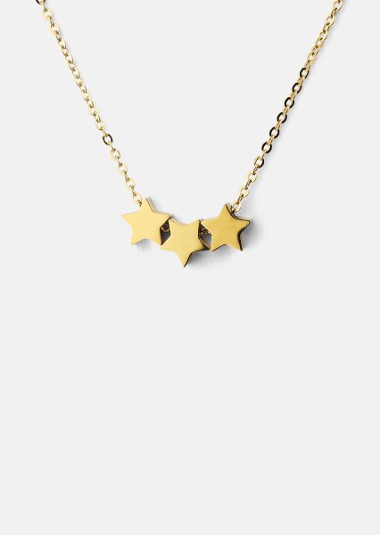 Collar Stjärntrio – 18k Chapado en oro