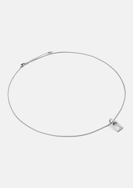 Collar Geometrisk Grace – Chapado en plata