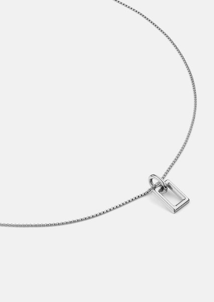 Collar Geometrisk Grace – Chapado en plata