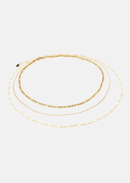 Collar Layered Elegance- 18k Chapado en oro