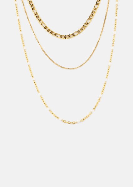 Collar Layered Elegance- 18k Chapado en oro