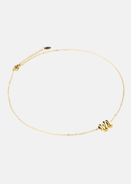 Collar W-Twist – 18k Chapado en oro