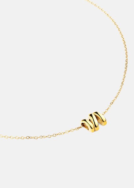 Collar W-Twist – 18k Chapado en oro