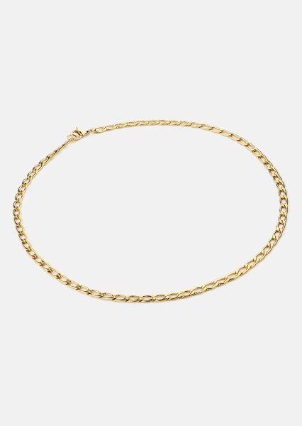 Collar Figaro Chain - 18k Chapado en oro