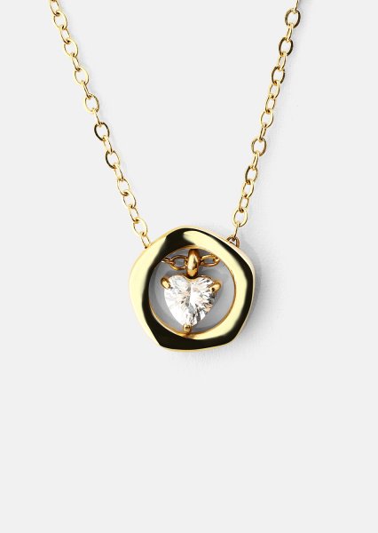 Collar Golden Heart – 18k Chapado en oro